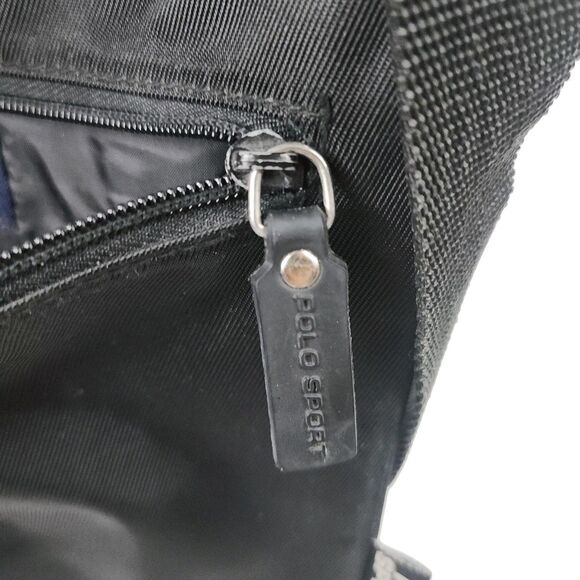 Polo Sport Ralph Lauren Crossbody Shoulder Bag Black USA Flag Vintage 90s - Picture 5 of 8